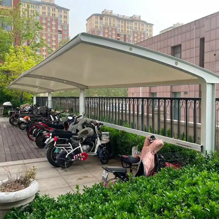 随州膜结构电动车棚